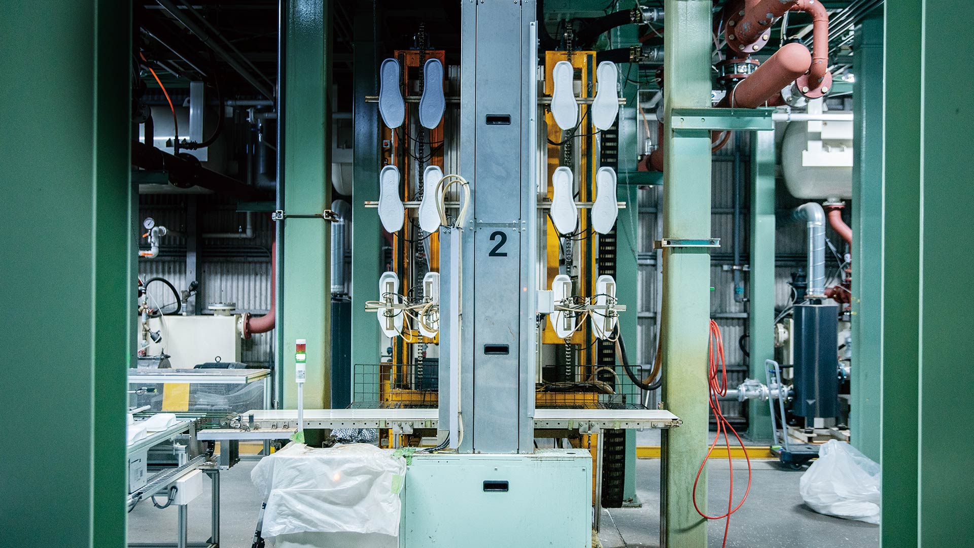 美しく整形されたミッドソール